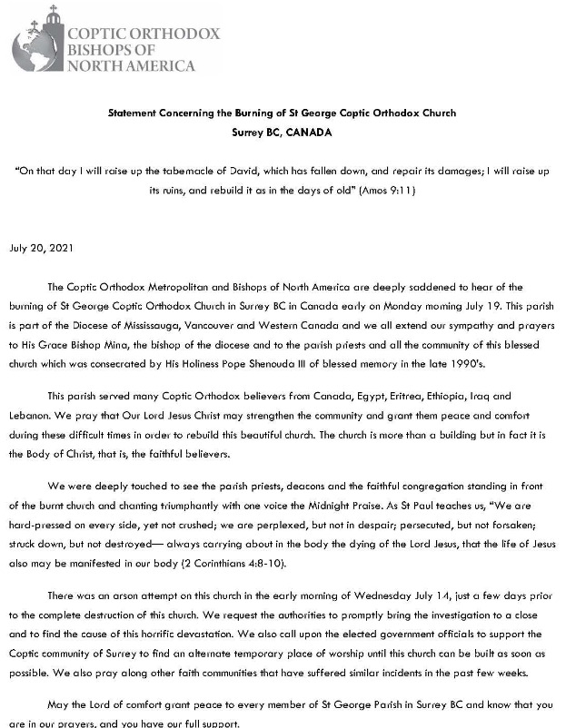 Coptic Orthodox Bishops of North America